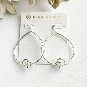 Presleigh Love Knot Bright Silver Earrings